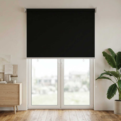 Vidaxl buitenrolgordijn uv-bescherming zwart 100 x 230 cm (b x h)