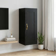 Vidaxl wandkast zwart eiken 34,5 x 34 x 90 cm bewerkt hout