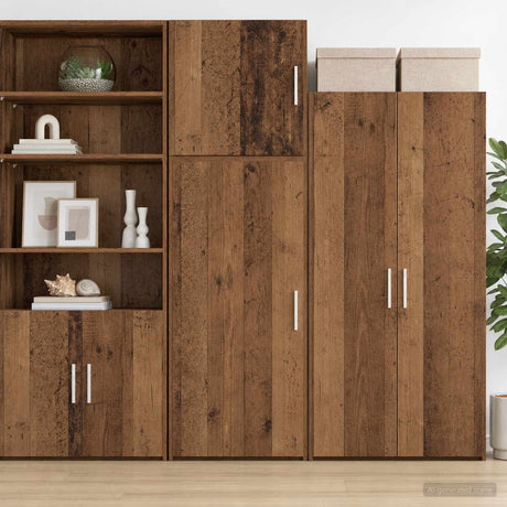 Vidaxl wandkast oud hout 45 x 42,5 x 40 cm bewerkt hout