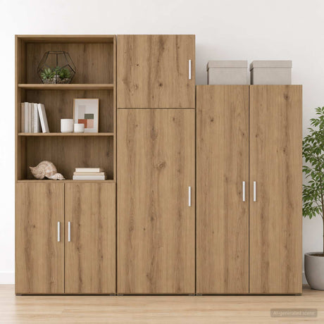 Vidaxl wandkast artisanaal eiken 45 x 42,5 x 40 cm bewerkt hout