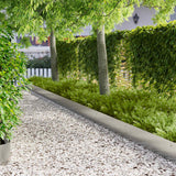 Vidaxl gazonrand 20 st 103 x 25 cm staal zilver
