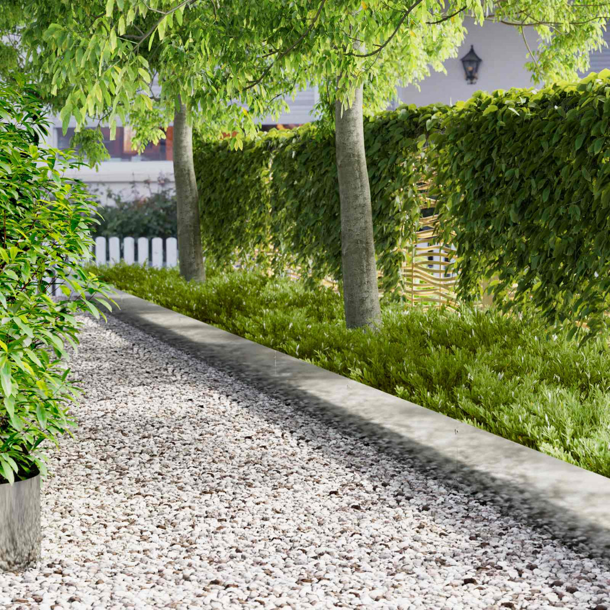 Vidaxl gazonrand 10 st 103 x 30 cm staal zilver