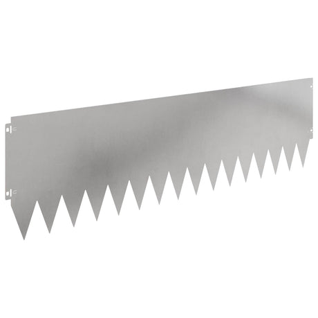 Vidaxl gazonrand 20 st 103 x 30 cm staal zilver