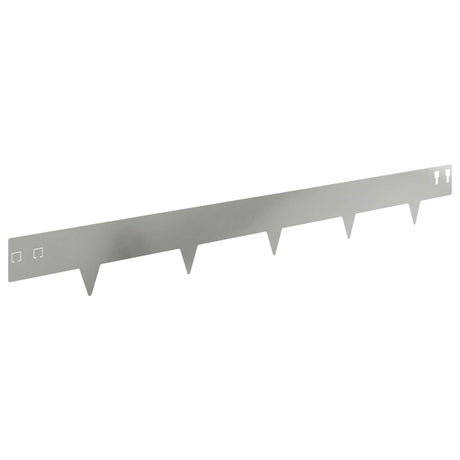 Vidaxl gazonrand 10 st 100 x 12 cm staal zilverkleurig