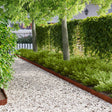 Vidaxl gazonrand met scherpe punten 20 st 100x12cm staal roestig