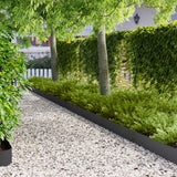 Vidaxl gazonrand 20 st 100 x 20 cm staal zwart