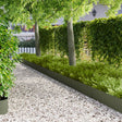 Vidaxl gazonrand 30 st 100 x 25 cm staal olijfgroen