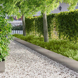 Vidaxl gazonrand 30 st 100 x 30 cm staal zilverkleurig