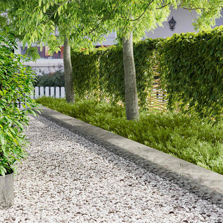 Vidaxl gazonrand 30 st 100 x 30 cm staal zilverkleurig