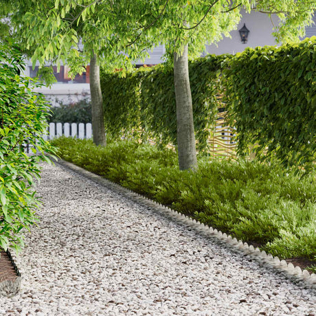 Vidaxl gazonrand 20 st 103 x 15 cm staal zilverkleurig
