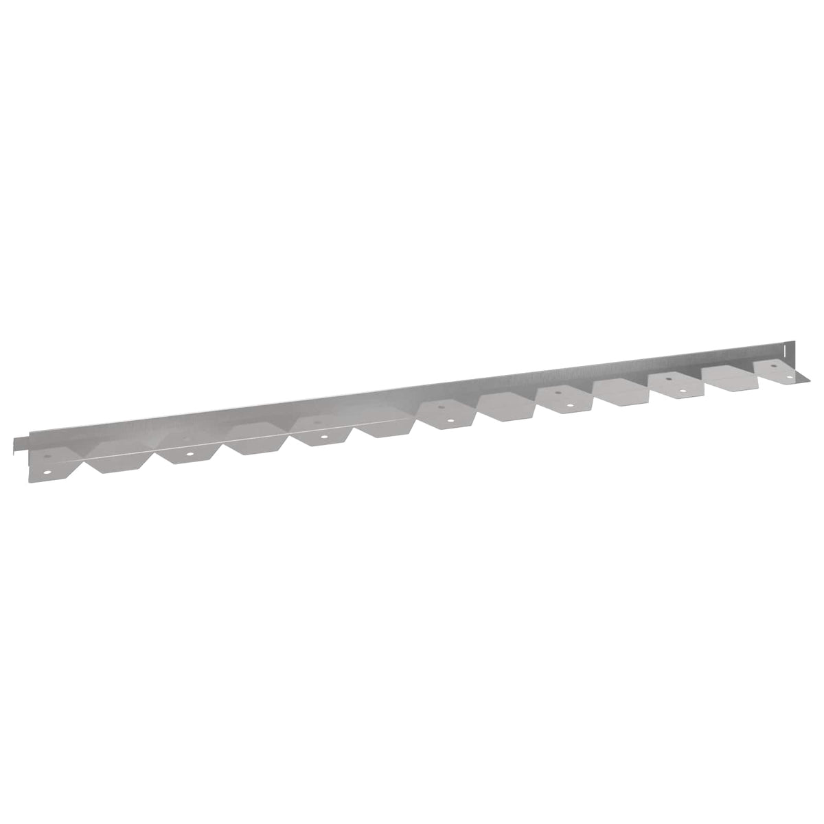 Vidaxl gazonrand 20 st 102 x 4 x 4 cm staal zilverkleurig