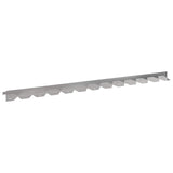Vidaxl gazonrand 20 st 102 x 4 x 4 cm staal zilverkleurig
