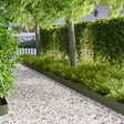 Vidaxl gazonrand 30 st 100 x 12 cm staal olijfgroen