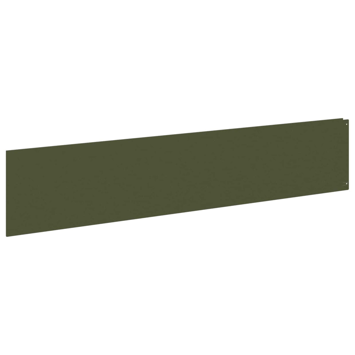 Vidaxl gazonrand 20 st 100 x 22 cm staal olijfgroen