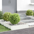 Vidaxl gazonrand 4 st 60 x 60 x 20 cm staal wit