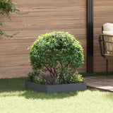 Vidaxl gazonrand 60 x 60 x 20 cm staal antracietkleurig