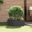 Vidaxl gazonrand 60 x 60 x 35 cm staal zwart