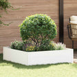 Vidaxl gazonrand 100 x 100 x 35 cm staal wit