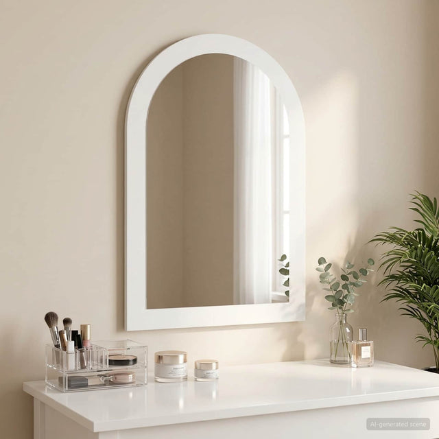 Vidaxl spiegel fauske wit 43 x 3,5 x 77 cm