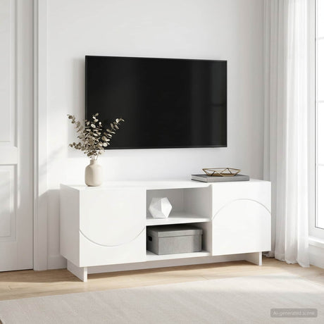 Vidaxl tv-standaard 90 x 34,5 x 40 cm wit bewerkt hout