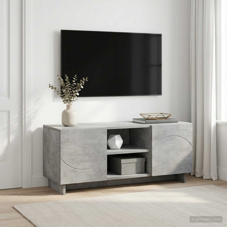 Vidaxl tv-standaard 90 x 34,5 x 40 cm betongrijs bewerkt hout