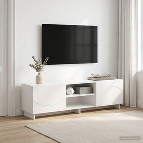 Vidaxl tv-standaard 140 x 34,5 x 40 cm wit bewerkt hout
