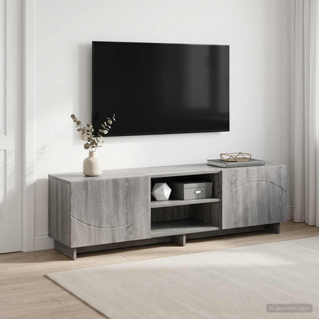 Vidaxl tv-standaard 140 x 34,5 x 40 cm grijs sonoma bewerkt hout