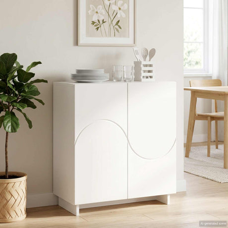 Vidaxl dressoir wit 67 x 34,5 x 75 cm bewerkt hout