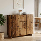 Vidaxl dressoir oud hout 85,5 x 31 x 75 cm bewerkt hout