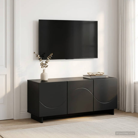 Vidaxl tv-meubel 90 x 34,5 x 40 cm zwart bewerkt hout