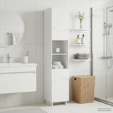 Vidaxl badkamerkast hoogglans wit 36.5 x 38 x 180 cm bewerkt hout