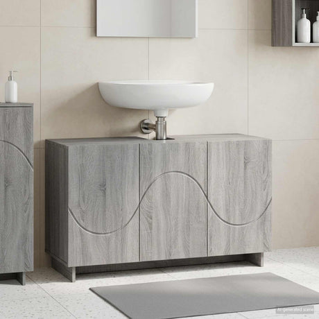 Vidaxl badkamerkast grijs sonoma 101 x 41 x 58 cm bewerkt hout