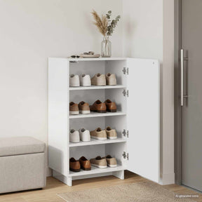 Vidaxl schoenenkast 48 x 38 x 87,5 cm bewerkt hout wit