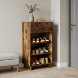 Vidaxl schoenenkast 48 x 38 x 87,5 cm bewerkt hout gerookt eiken
