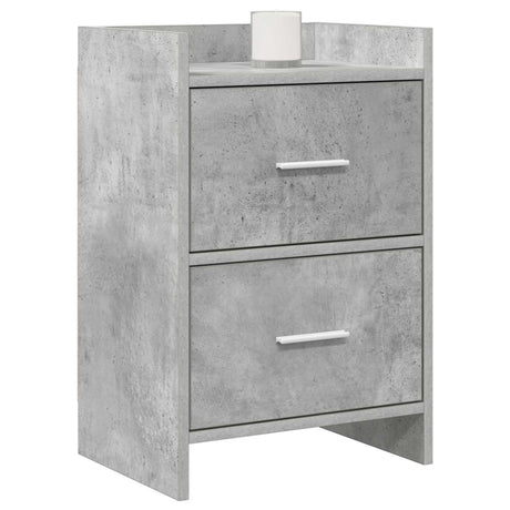 Vidaxl nachtkastjes 2 st betongrijs 40 x 30 x 60 cm bewerkt hout