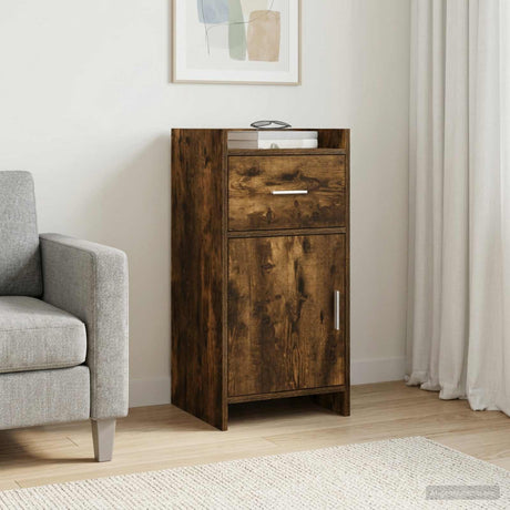 Vidaxl dressoir gerookt eiken 40 x 36 x 80 cm bewerkt hout