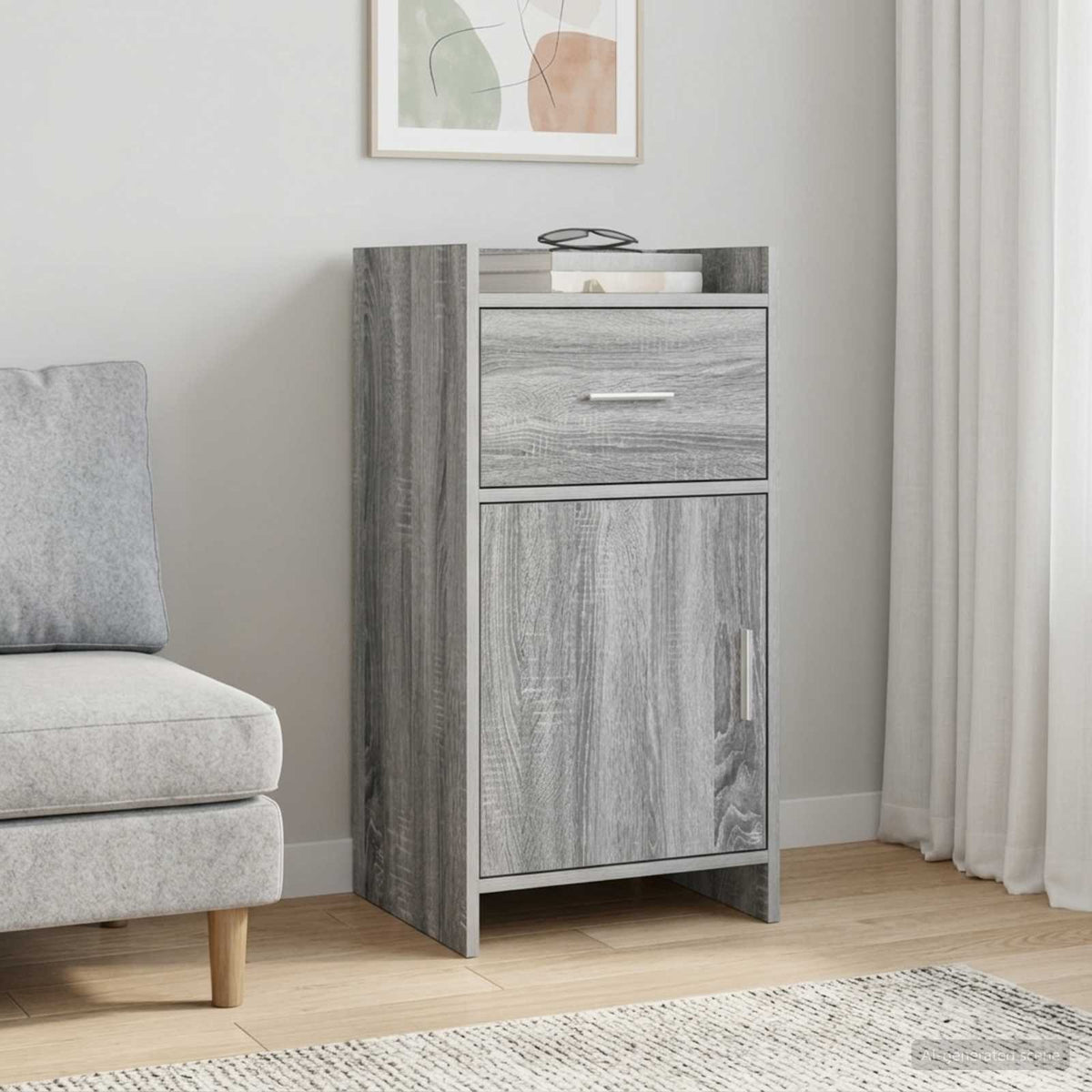 Vidaxl dressoir grijs sonoma 40 x 36 x 80 cm bewerkt hout
