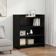 Vidaxl dressoir zwart eiken 75 x 36 x 80 cm bewerkt hout