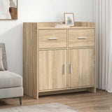 Vidaxl dressoir sonoma eiken 75 x 36 x 80 cm bewerkt hout