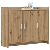 Vidaxl dressoir artisanaal eiken 98,5 x 33 x 80 cm bewerkt hout