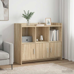 Vidaxl dressoir sonoma eiken 98,5 x 33 x 80 cm bewerkt hout