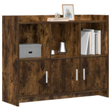 Vidaxl dressoir gerookt eiken 98,5 x 33 x 80 cm bewerkt hout