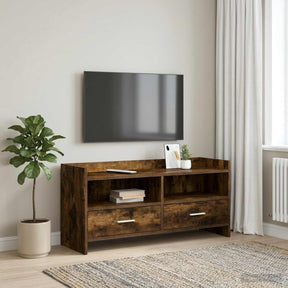 Vidaxl tv-kast 100 x 33 x 47 cm gerookt eiken bewerkt hout