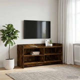 Vidaxl tv-kast 100 x 33 x 47 cm gerookt eiken bewerkt hout