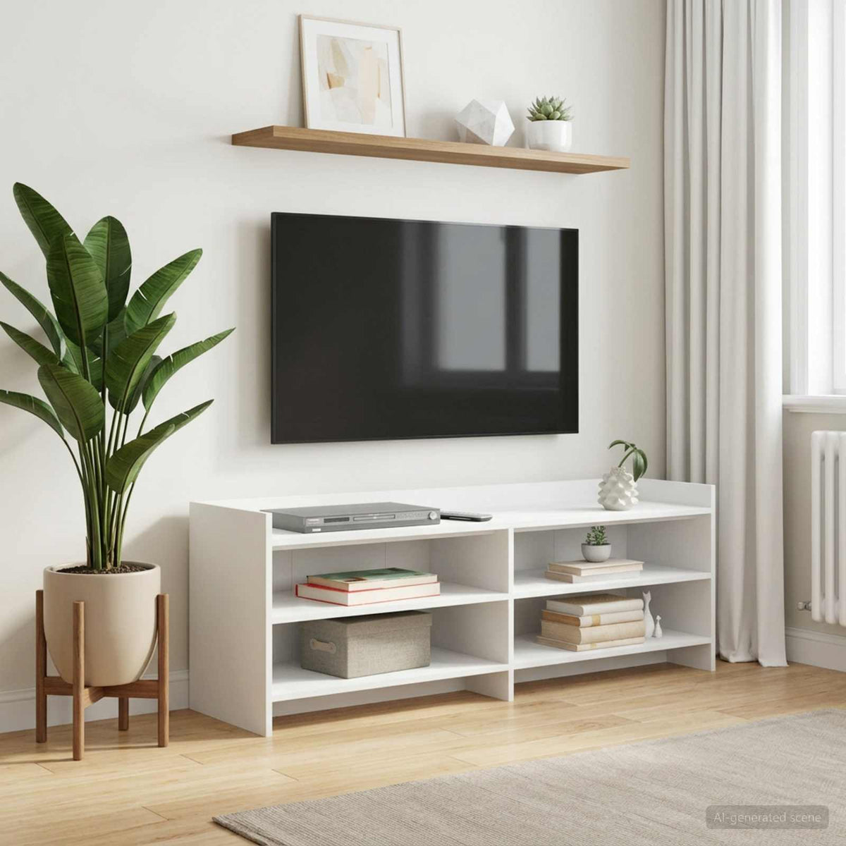 Vidaxl tv-kast 135 x 33 x 47 cm wit bewerkt hout