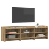 Vidaxl tv-kast 168 x 33 x 47 cm artisanaal eiken bewerkt hout