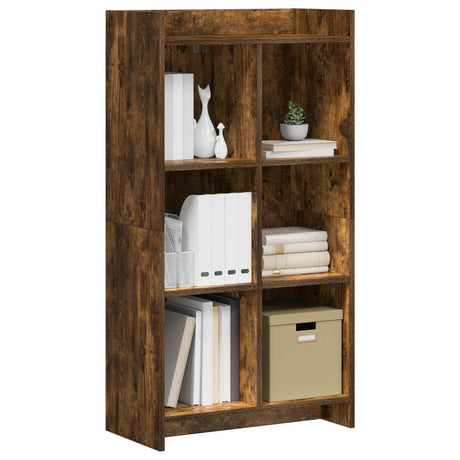Vidaxl boekenkast gerookt eiken 59 x 30 x 111 cm bewerkt hout
