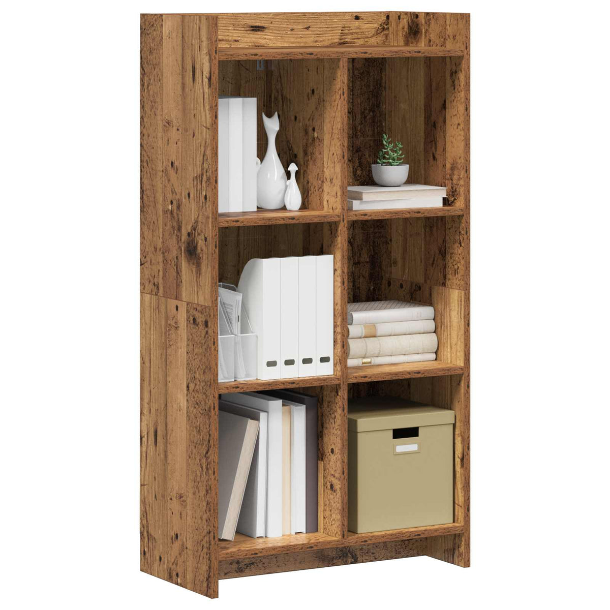 Vidaxl boekenkast oud hout 59 x 30 x 111 cm bewerkt hout