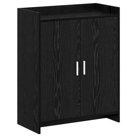 Vidaxl schoenenkast zwart eiken 73,5 x 36 x 92 cm bewerkt hout
