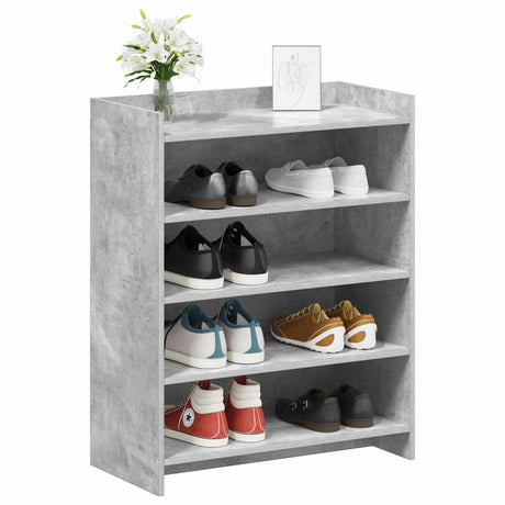 Vidaxl schoenenkast betongrijs 73,5 x 36 x 92 cm bewerkt hout